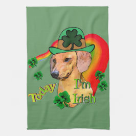 Dackel St Patricks Geschirrtuch