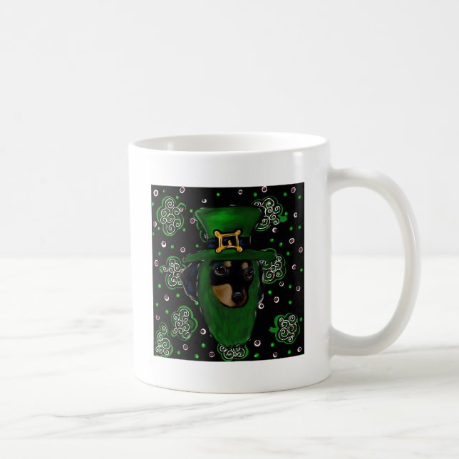 Dackel St. Patty Kaffeetasse (Rechts)