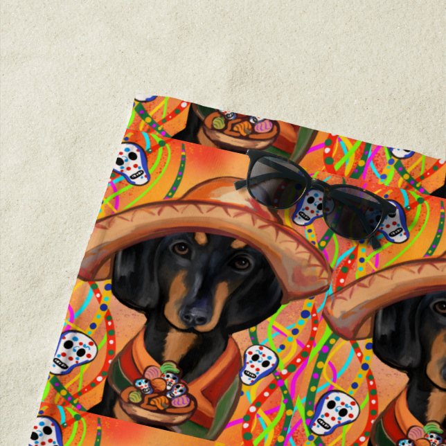 DACKEL     STRANDTUCH (Beispiel)