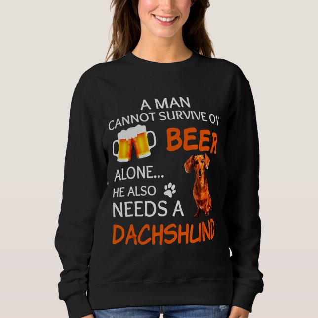 Dackel Sweatshirt (Vorderseite)