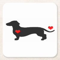 Dackel Sweetheart Untersetzer
