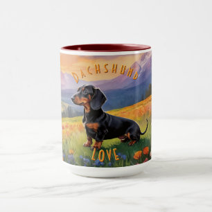 Dackel Tasse, Kaninchen Eleganz Tasse