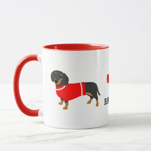 Dackel Tasse Personalisiert (Links)