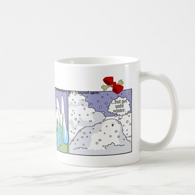Dackel-Tasse: Winter Kaffeetasse (Rechts)