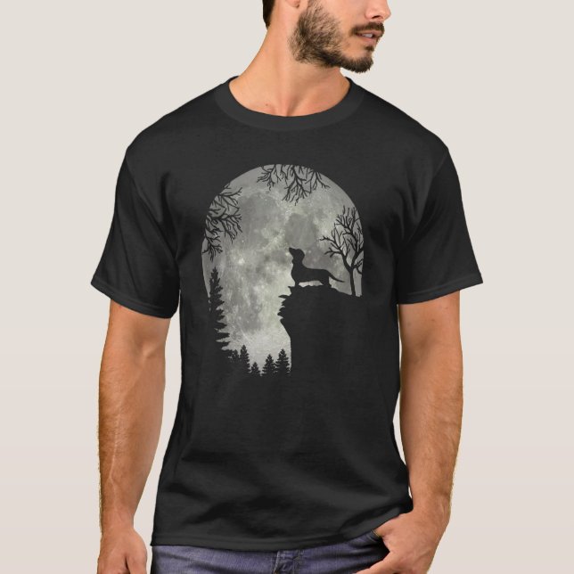 Dackel Teckel Dackel Dackel Dog Yowl Yelp in volle T-Shirt (Vorderseite)