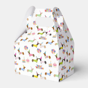 Dackel Themed Favor Box Geschenkschachtel