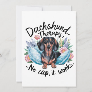 Dackel Therapie No Cap It Works Einladung