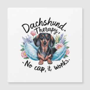 Dackel Therapie No Cap It Works Magneteinladung