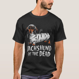 Dackel toter Halloween-Mumienhund T-Shirt
