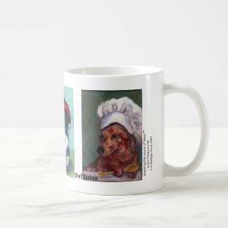 Dackel-Trio in der Hut-Tasse Kaffeetasse