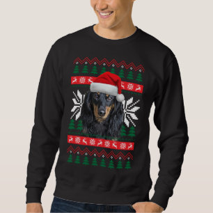 Dackel Ugge Christmas Sweater Style Weihnachtsmann Sweatshirt