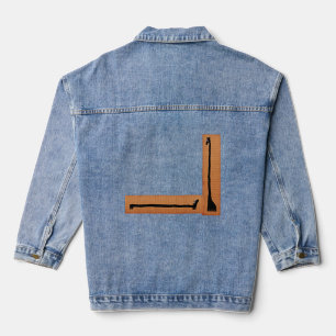 Dackel und Giraffe Jeansjacke