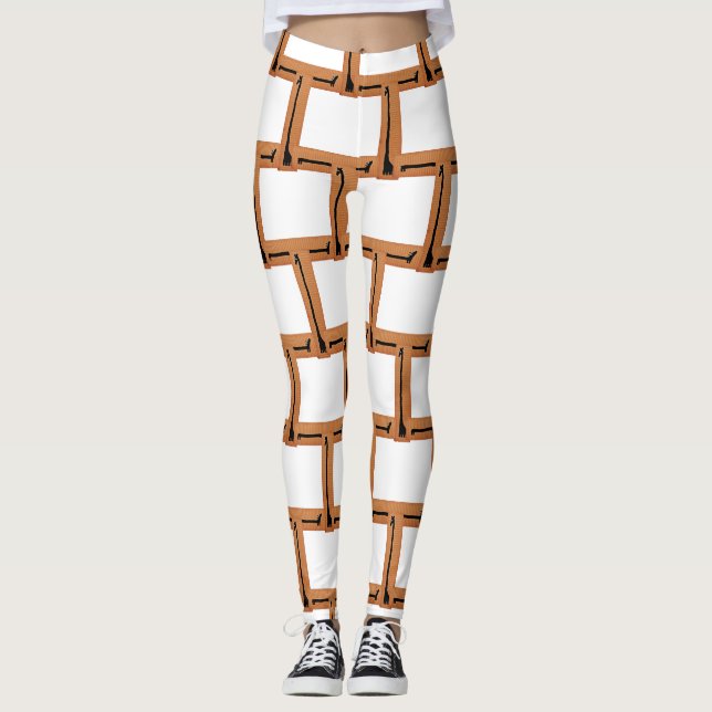 Dackel und Giraffe Leggings (Vorderseite)