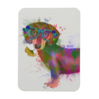 Dackel und Gläser Rainbow Splash