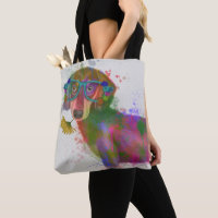 Dackel und Gläser Rainbow Splash