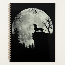 Dackel und MondHalloween Planer