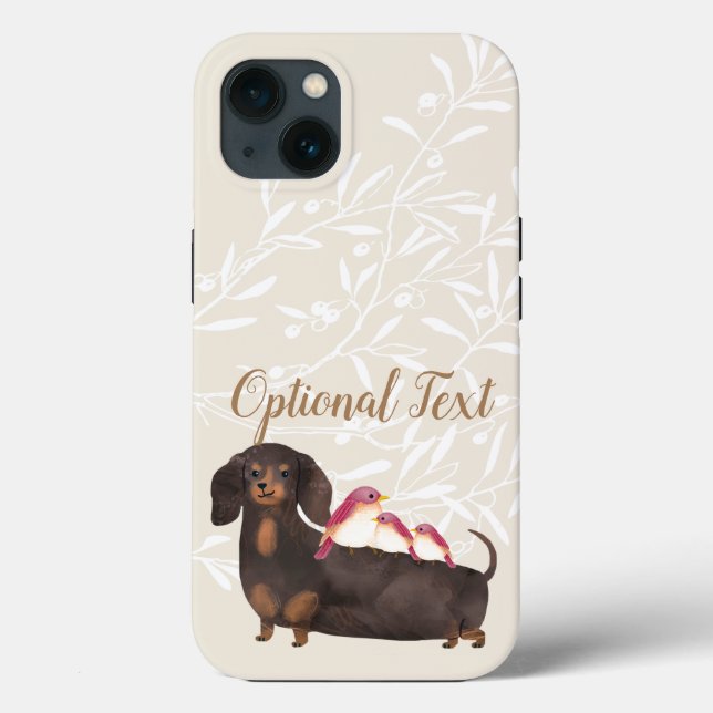 Dackel und Vogelfamilie Case-Mate iPhone Hülle (Rückseite)