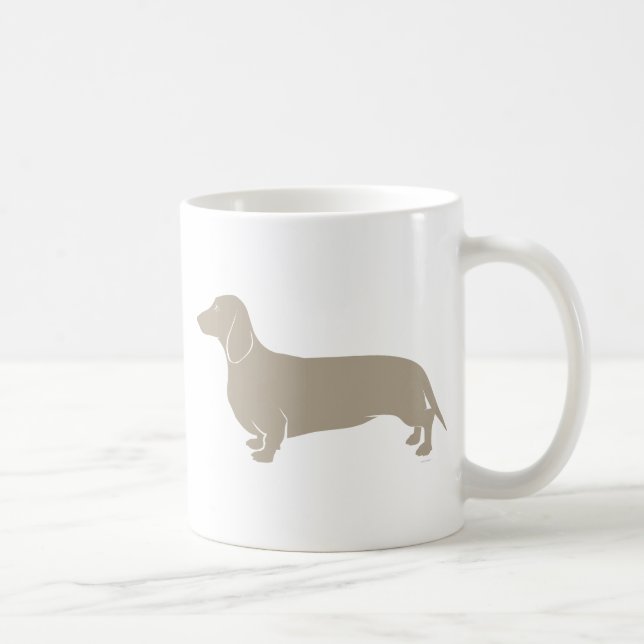 Dackel - ursprüngliche kunstvolle Entwürfe der Kaffeetasse (Rechts)