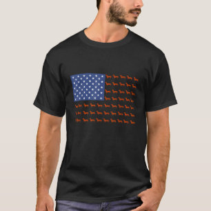 DACKEL US FLAG Dackel Dackel Dog Funny Dachs T-Shirt