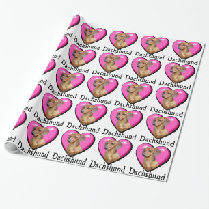 Dackel Valentinstag Geschenkpapier