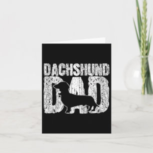 Dackel Vater Dackel Vater Vatertag Vintag Gi Karte