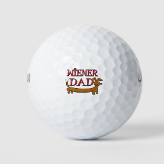 Dackel-Vater-Schlicht Golfball