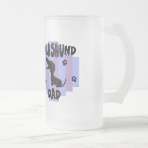 Dackel-Vater-Tasse Mattglas Bierglas