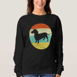Dackel Vintag Retro 80er Dackel Hund Mama Hund Vat Sweatshirt