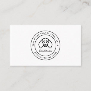 Dackel-Visitenkarte Visitenkarte