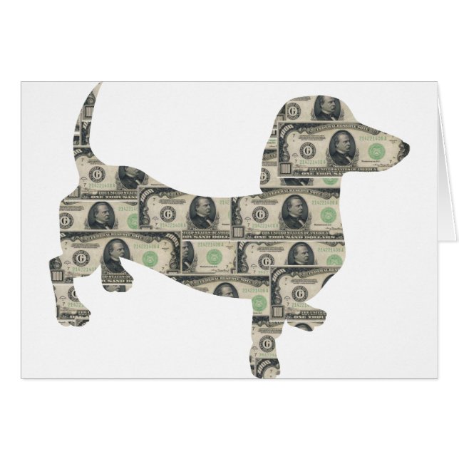 Dackel von Geld an der Wall Street (Vorderseite (Horizontal))