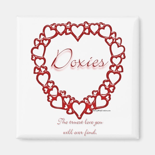 Dackel Wahre Liebe Magnet (Vorne)