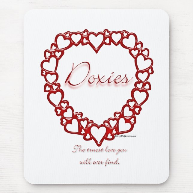 Dackel Wahre Liebe - Maus-Pad Mousepad (Vorne)