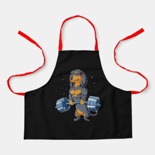 Dackel Weightlift Fitness Schürze