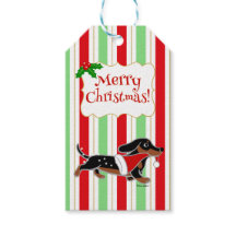 Dackel Weihnachten Cartoon Schneeflocken