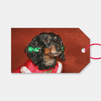 Dackel Weihnachten Geschenkanhänger