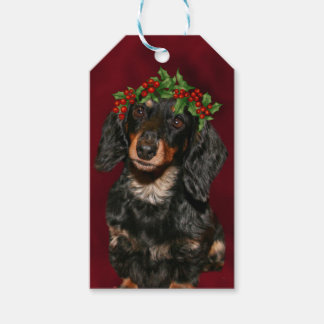 Dackel Weihnachten Geschenkanhänger