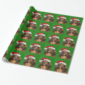 Dackel-Weihnachten Geschenkpapier