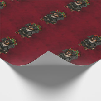 Dackel-Weihnachten Geschenkpapier