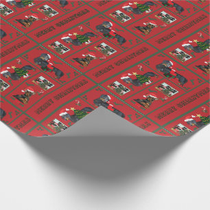 Dackel-Weihnachten Geschenkpapier