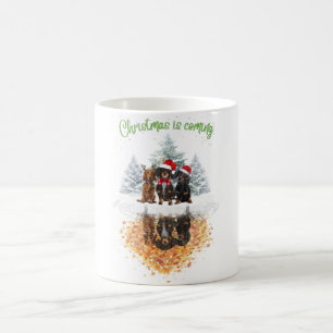 Dackel Weihnachten kommt Niedliche Hunde Grafik T- Kaffeetasse