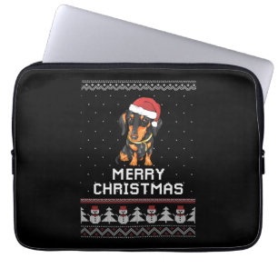 Dackel Weihnachten Laptopschutzhülle