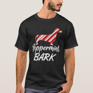 Dackel Weihnachten Peppermint Bark Womens Geschenk T-Shirt