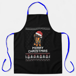 Dackel Weihnachten Schürze