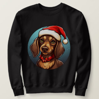 Dackel Weihnachten Sweatshirt