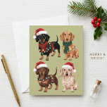 Dackel Weihnachts-Hund Mama Lover Xmas Geschenk Feiertagskarte<br><div class="desc">Dackel Weihnachts-Hund Mama Lover Xmas Geschenk</div>