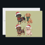 Dackel Weihnachts-Hund Mama Lover Xmas Geschenk Feiertagskarte<br><div class="desc">Dackel Weihnachts-Hund Mama Lover Xmas Geschenk</div>