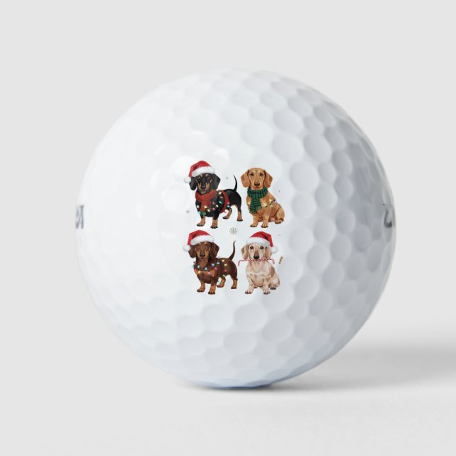 Dackel Weihnachts-Hund Mama Lover Xmas Geschenk Golfball (Vorderseite)