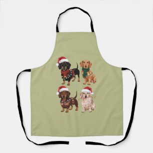 Dackel Weihnachts-Hund Mama Lover Xmas Geschenk Schürze