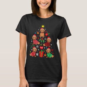 Dackel Weihnachtsbaum Ornament Funny Würstchen Hun T-Shirt