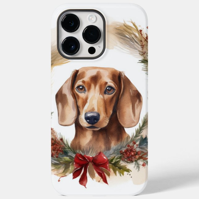 Dackel Weihnachtsfest Case-Mate iPhone 14 Pro Max Hülle (Rückseite)